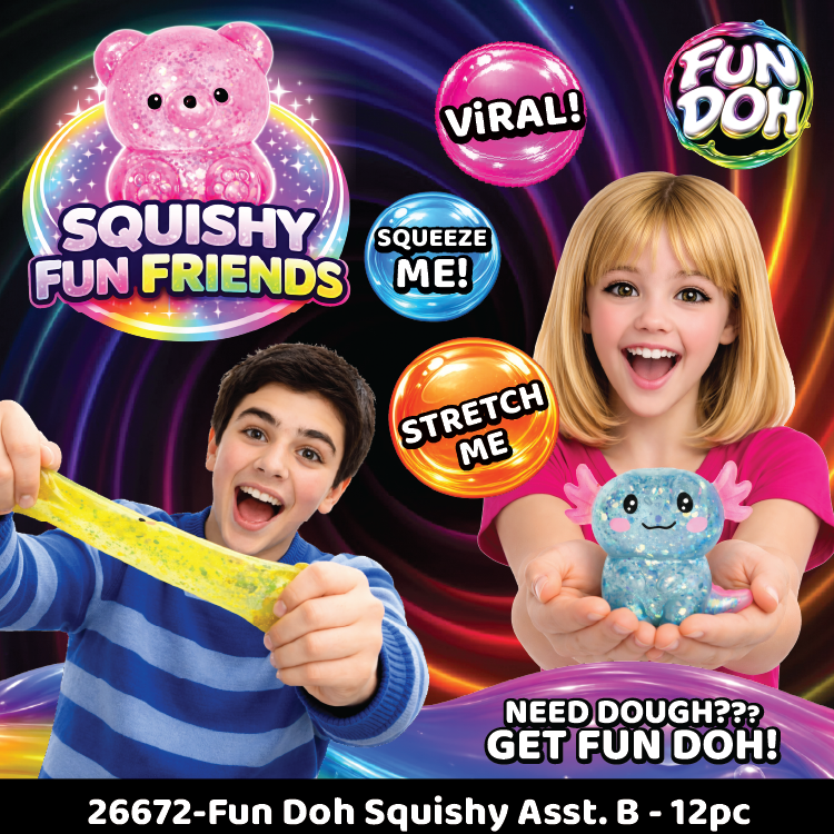 Novelty Brands - Fun Doh Squishy Gummy Fidget Toy