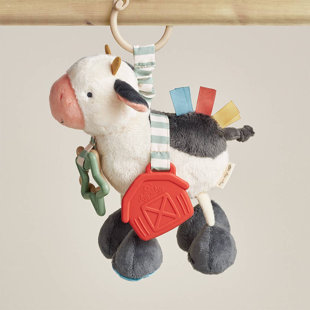 Itzy Ritzy - Cow Itzy Friends Link &amp; Love™ Activity Plush
