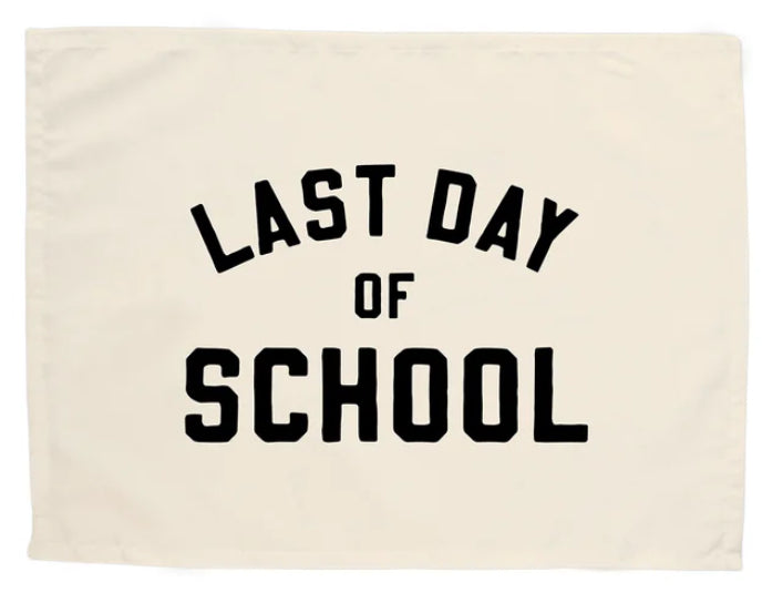 Hunny Prints Holiday and Seasonal Banners - First & Last Day of School Banner Bundle - Natural + Black