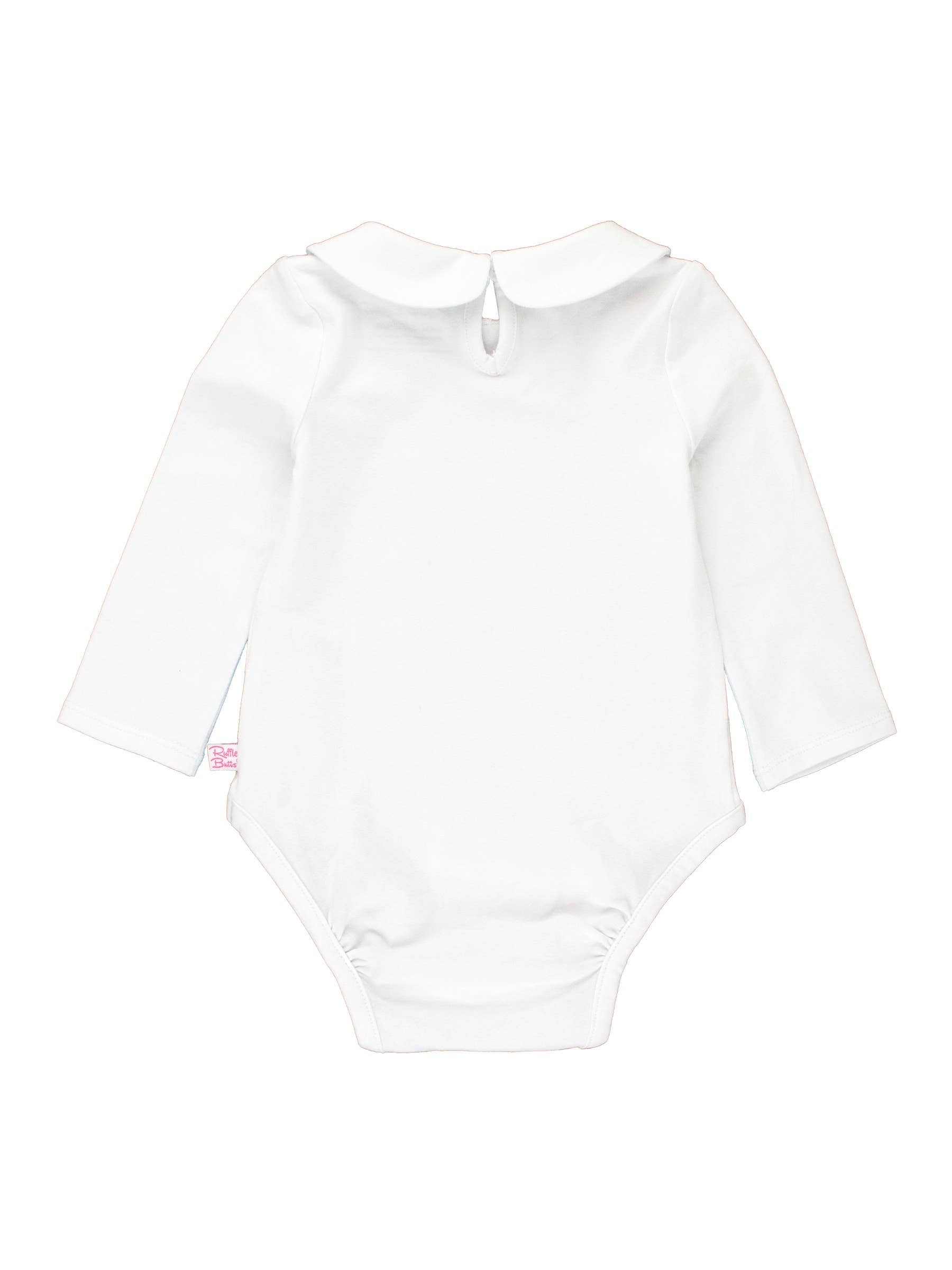 Baby Girls White Peter Pan Collar Bodysuit