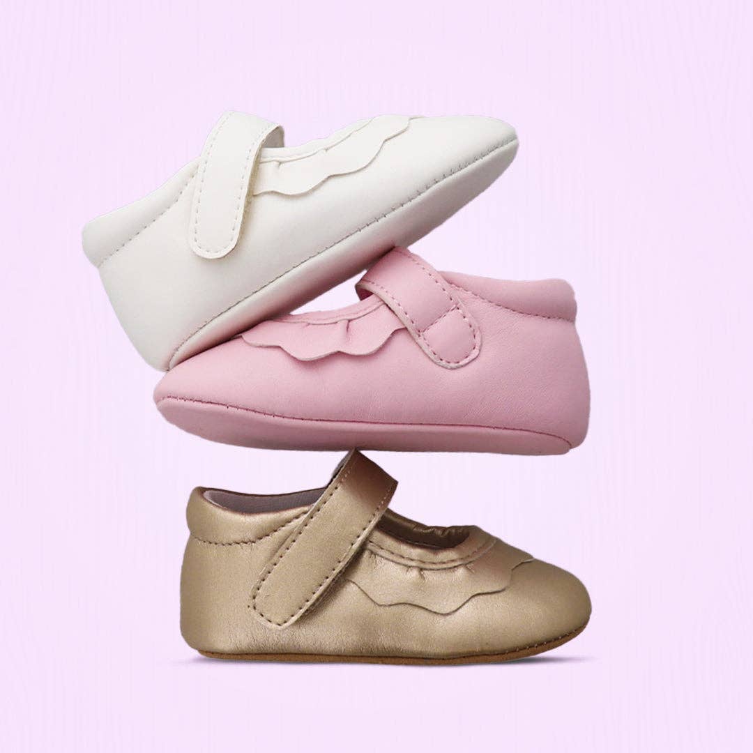 Oomphies - Amina Girls Hook & Loop Crib Shoe