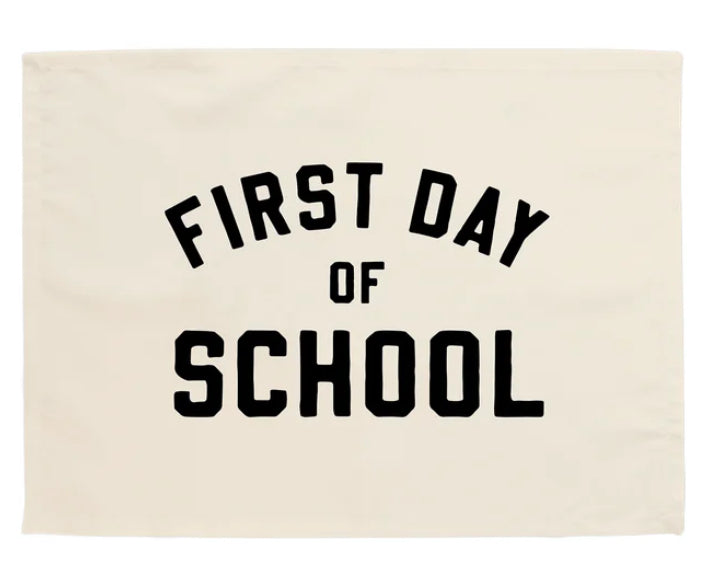 Hunny Prints Holiday and Seasonal Banners - First &amp; Last Day of School Banner Bundle - Natural + Black
