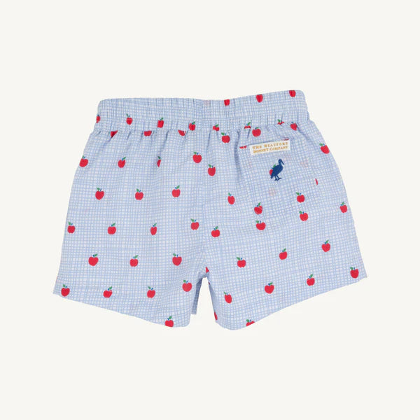 The Beaufort Bonnet Company - Sheffield Shorts - Apple Of My Eye/Wood Boat Blue