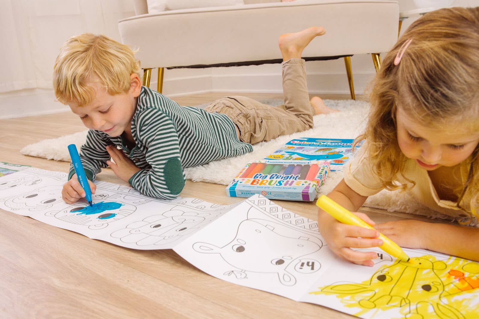 OOLY - Color-A-Loong 5' Fold Out Coloring Book - Ocean Adventure