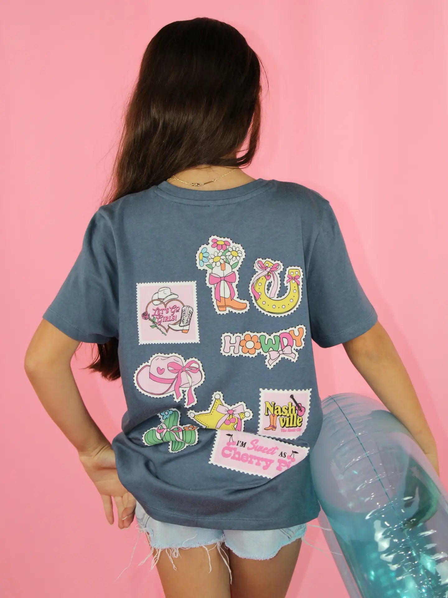 Sweet Soul - Howdy Embroidery Patch T-Shirt