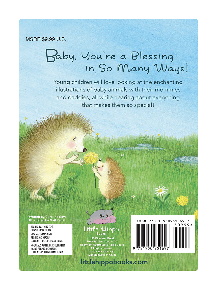 Little Hippo Books - Baby, You're A Blessing - Children's Padded Board Book