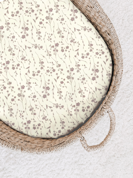 gunamuna - bamboo changing pad cover - posies *FINAL SALE*