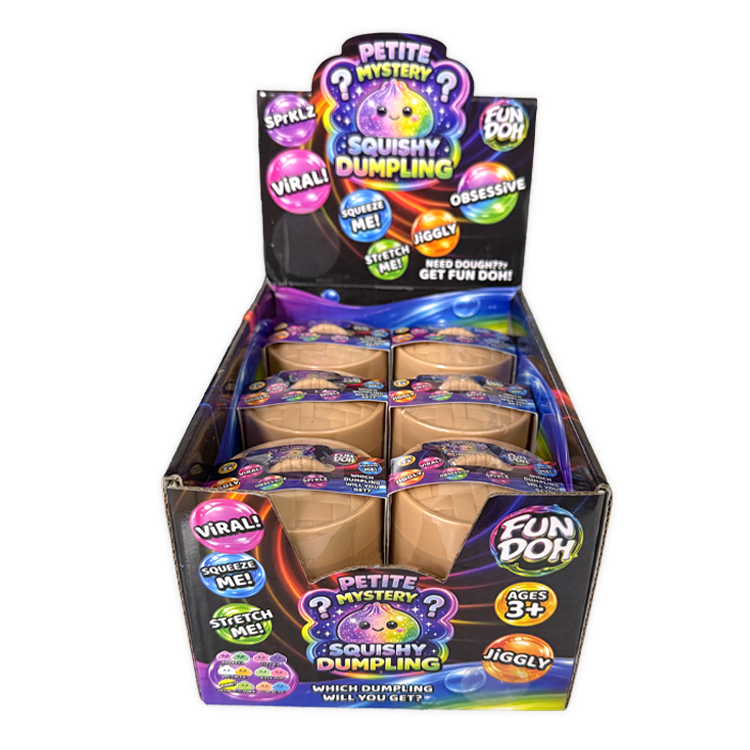 Novelty Brands - Fun Doh Petite 2.5-Inch Mystery Dumpling Squishy Toy