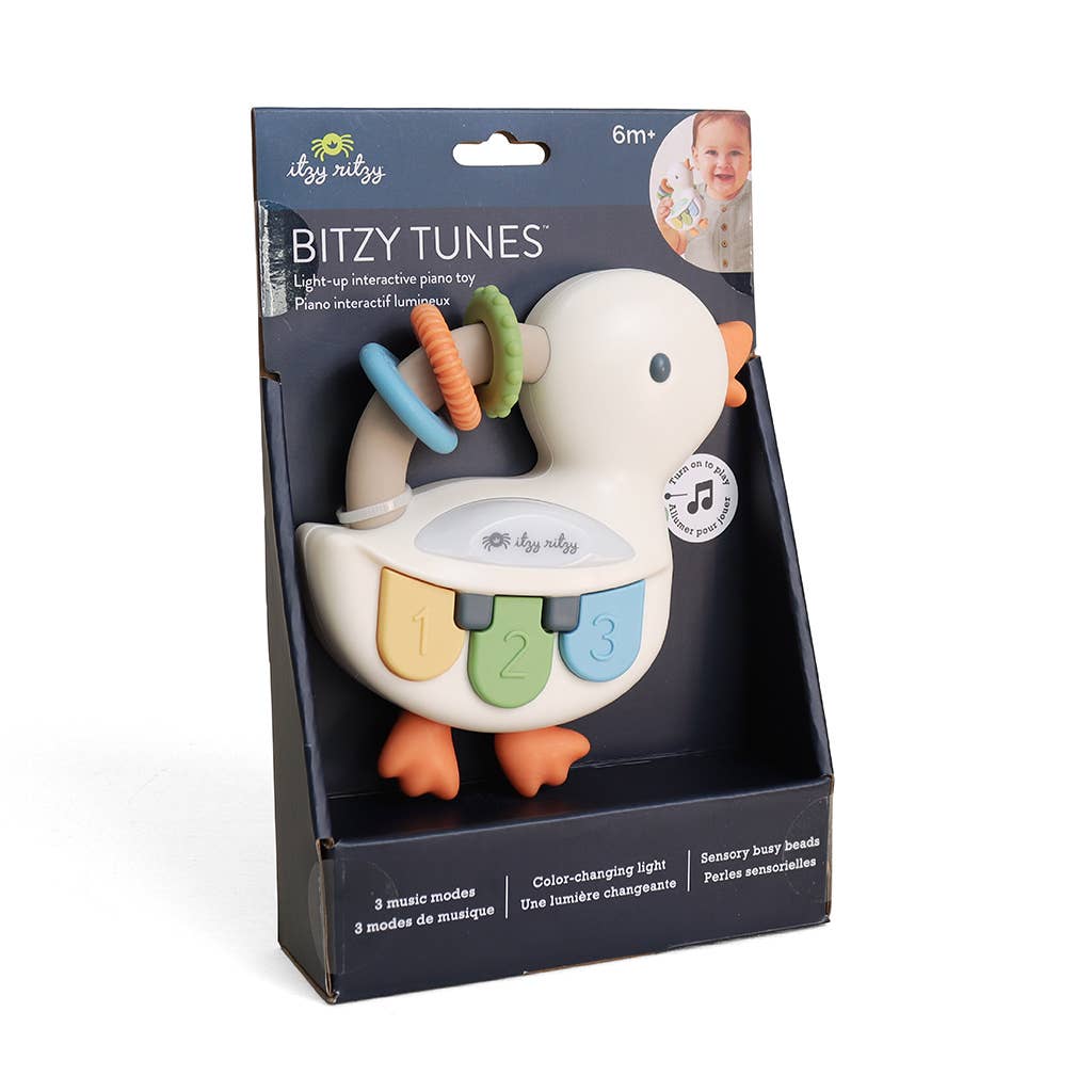 Itzy Ritzy - Bitzy Tunes™ Goose - Light-up Interactive Piano Toy