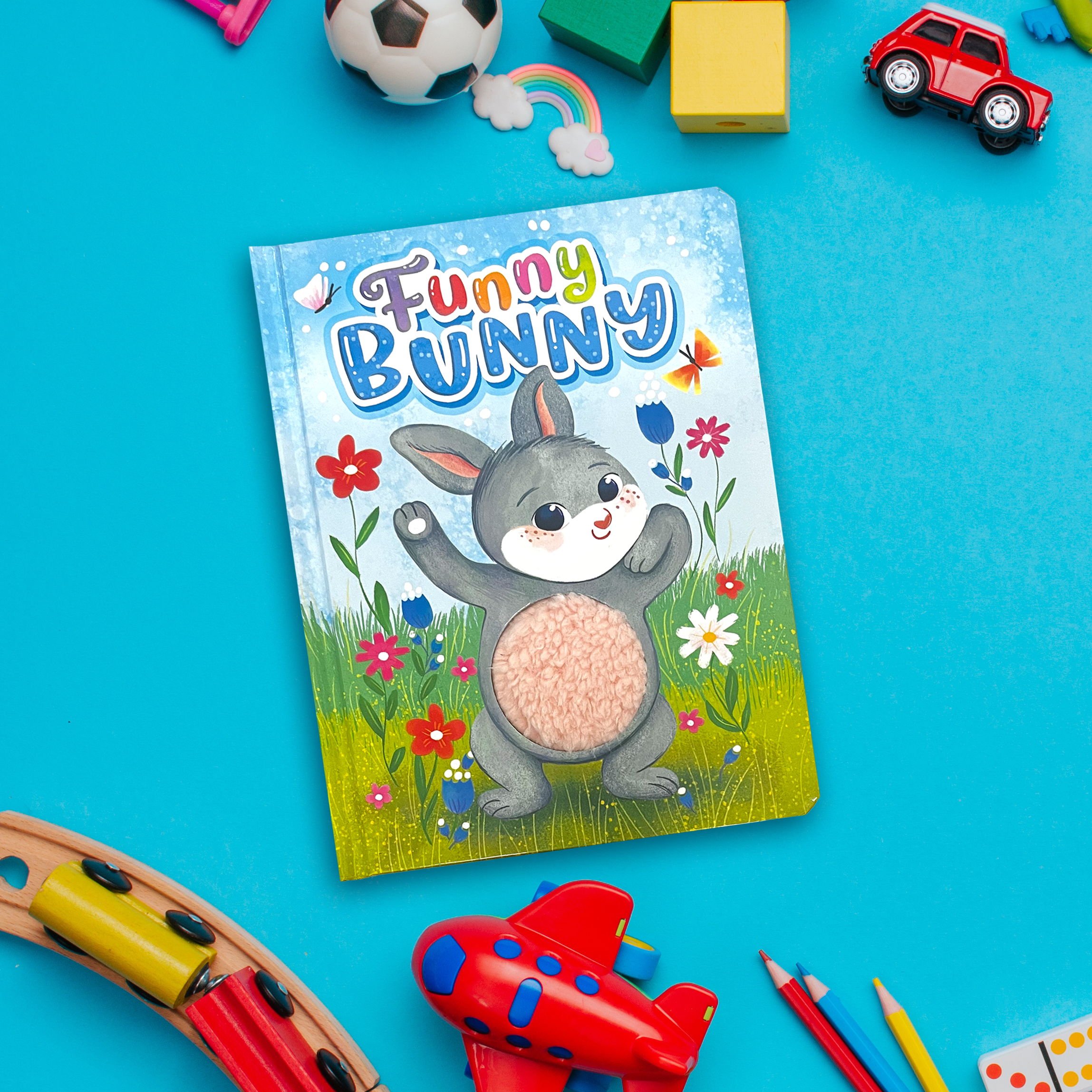 Little Hippo Books - Funny Bunny - Children's Touch and Feel Storybook - Sensory Board Book