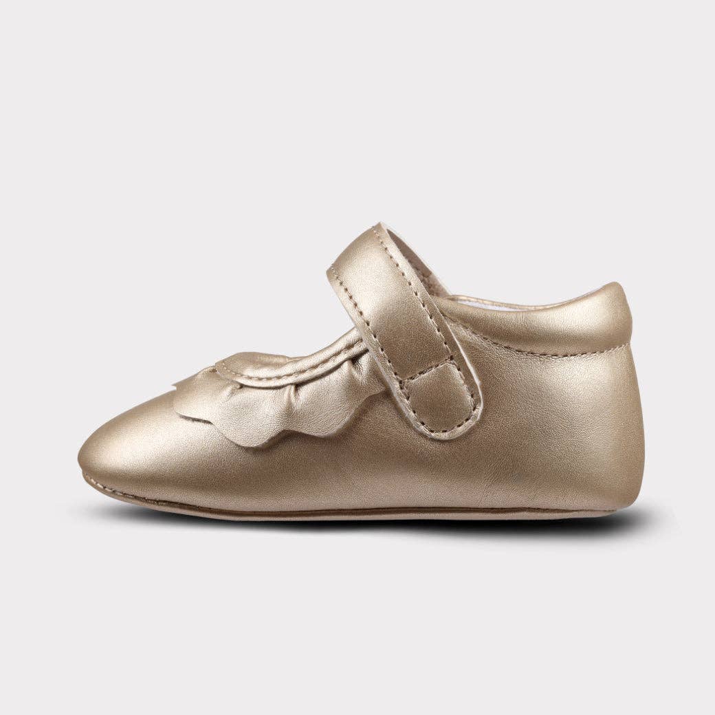 Oomphies - Amina Girls Hook & Loop Crib Shoe