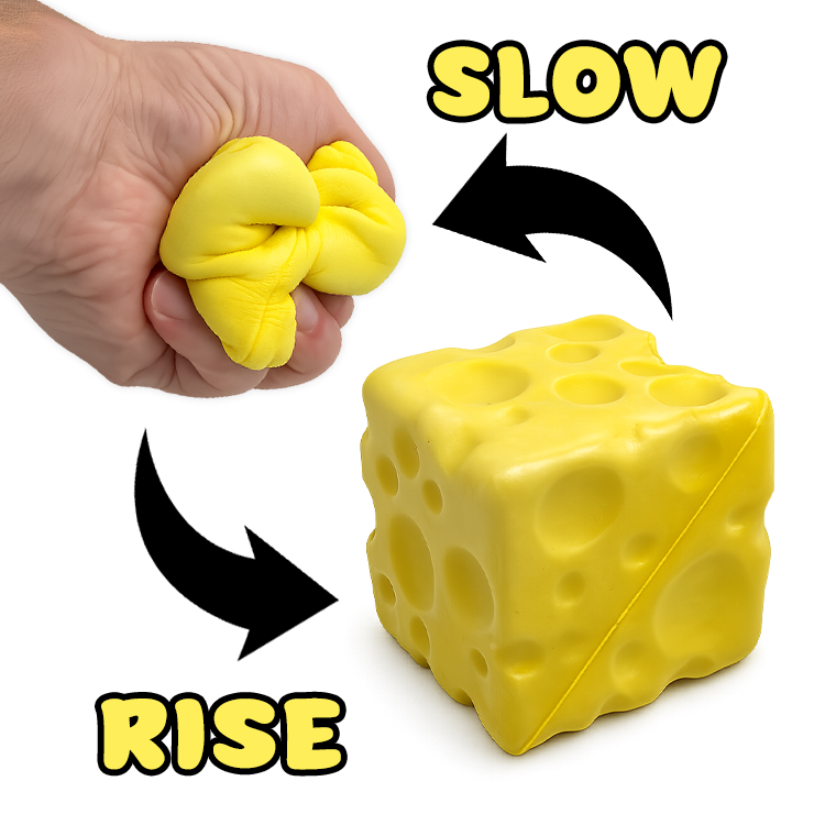 Novelty Brands - Fun Doh Slow Rise Cheese Squishies
