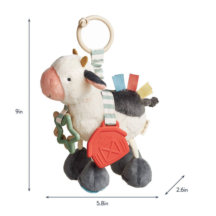 Itzy Ritzy - Cow Itzy Friends Link &amp; Love™ Activity Plush
