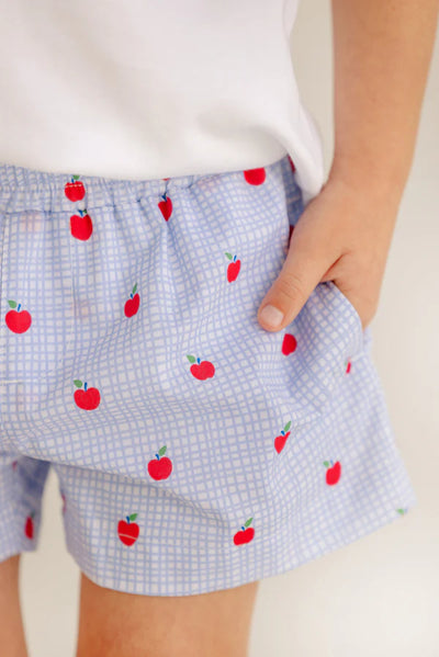 The Beaufort Bonnet Company - Sheffield Shorts - Apple Of My Eye/Wood Boat Blue *FINAL SALE*