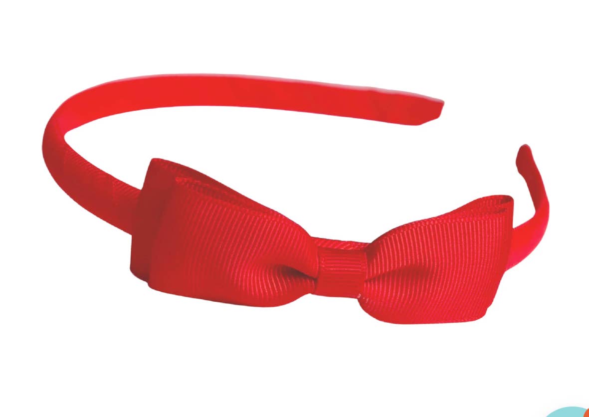 Lolo Headbands and Accessories - Essential Bow Headband - Red