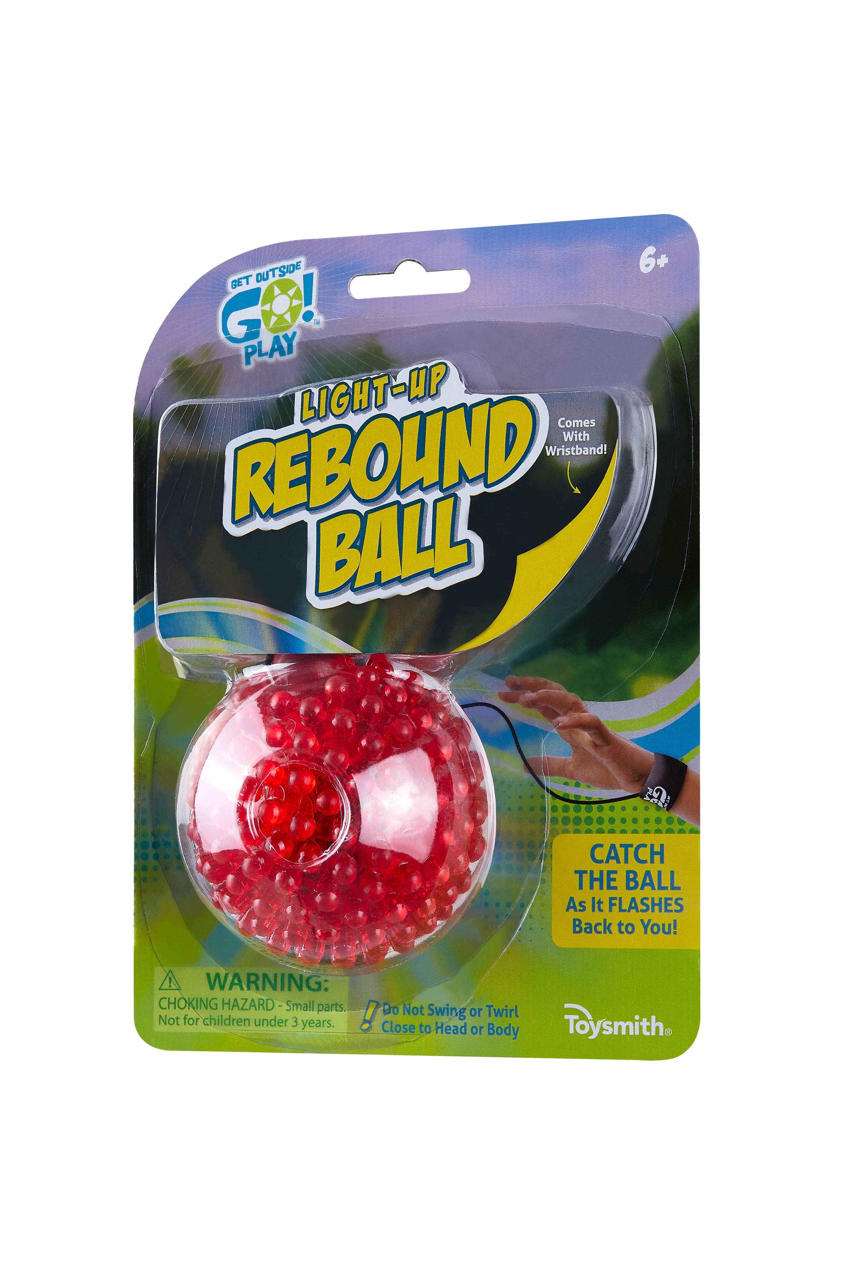 Toysmith - Get Outside GO!™ Play Light-Up Rebound Ball