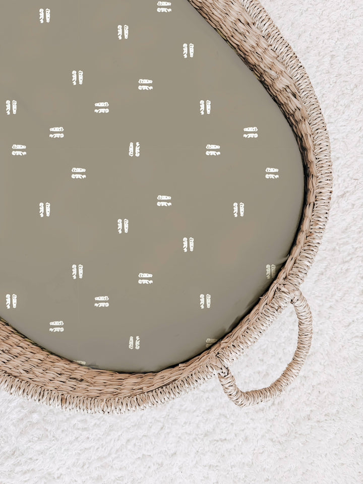 gunamuna - bamboo changing pad cover - posies *FINAL SALE*