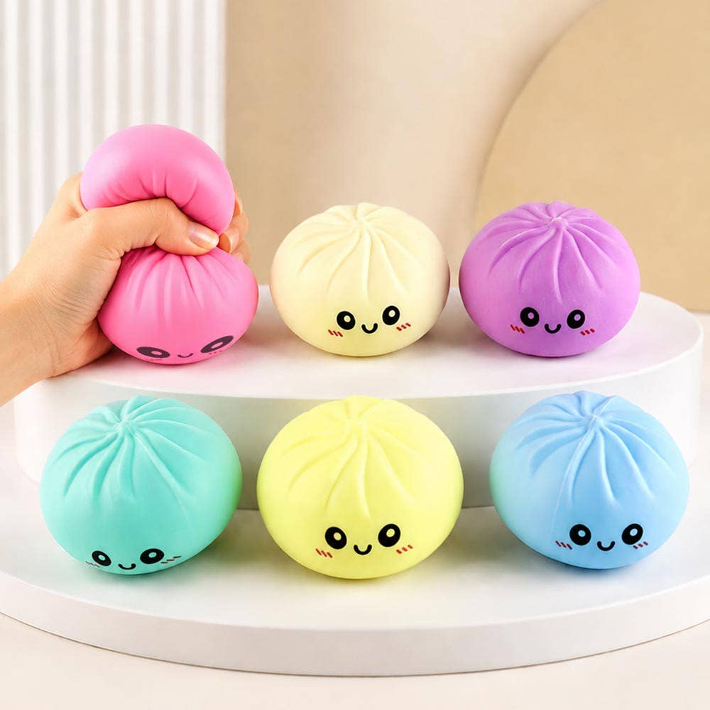 Squishy Bun - Pastel Steamed Bao Bun Dumpling Squeeze Squishy Stress Relief Toy