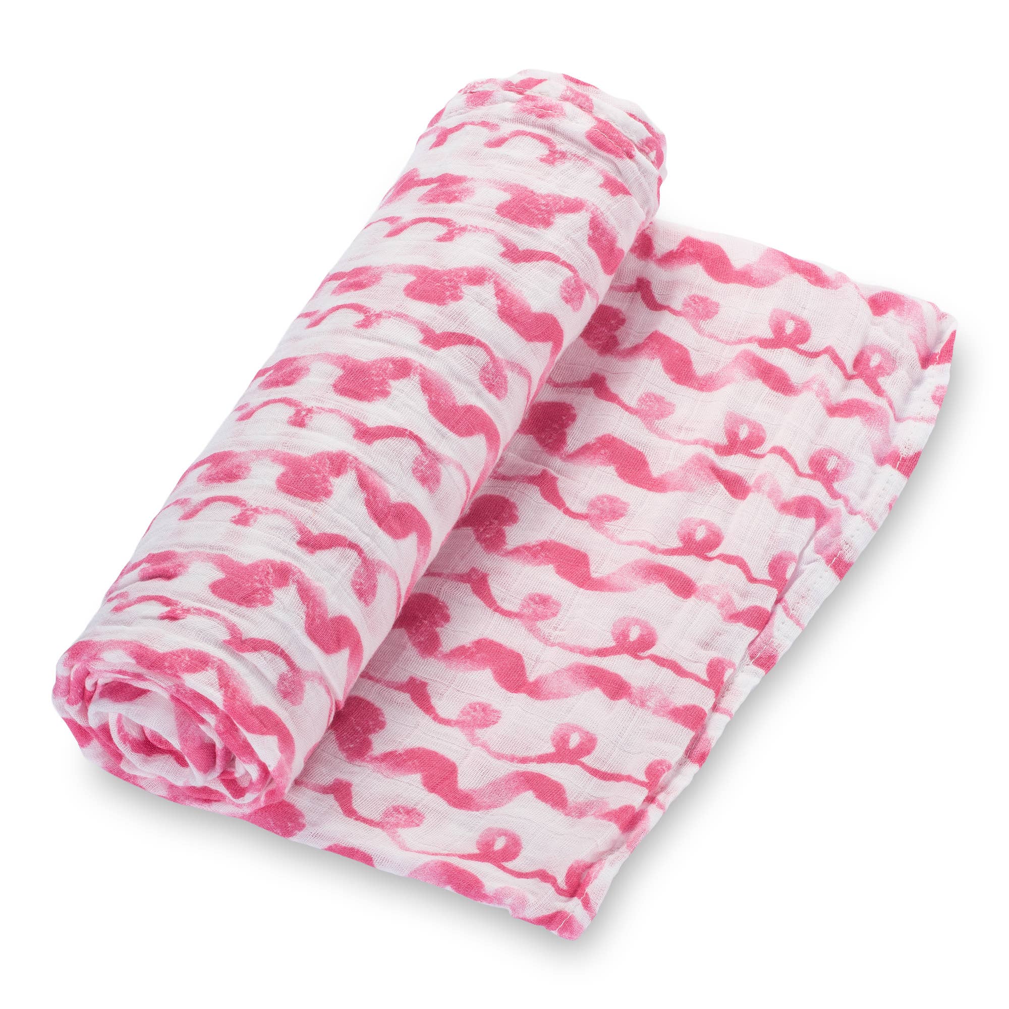 LollyBanks - Let's Flamingle - Baby Swaddle Blanket Set