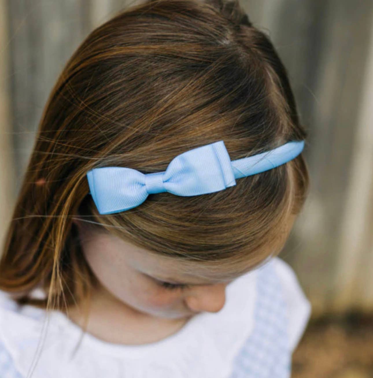 Lolo Headbands and Accessories - Essential Bow Headband - Light Blue