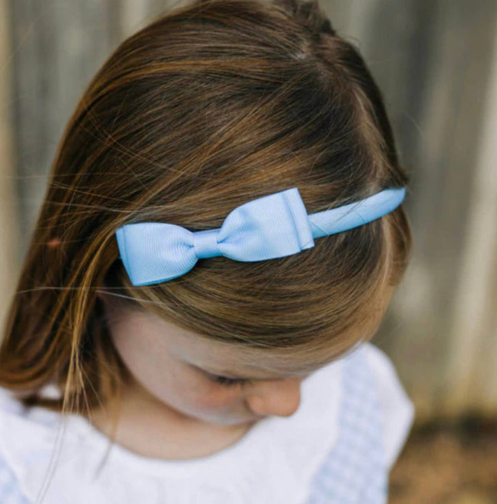 Lolo Headbands and Accessories - Essential Bow Headband - Light Blue *FINAL SALE*