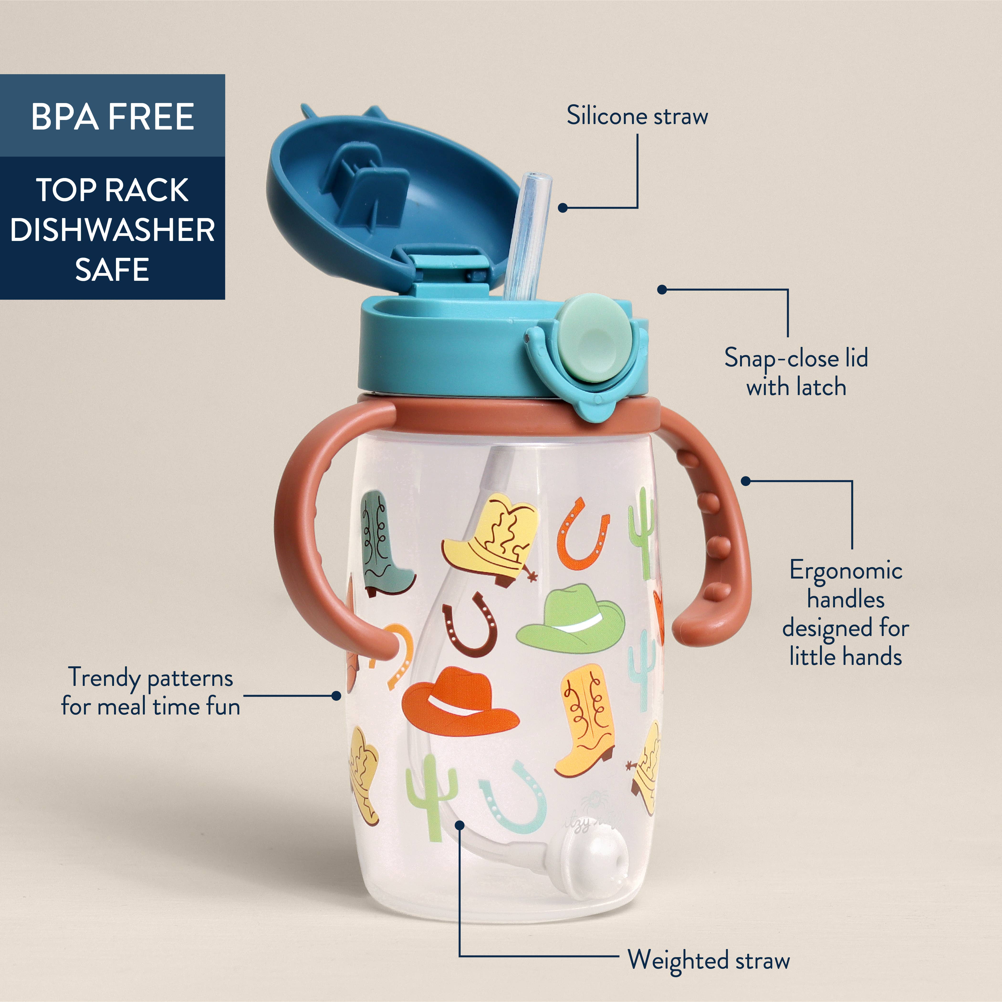Itzy Ritzy - Itzy Sips™ - Straw Cup With Snap-Close Lid