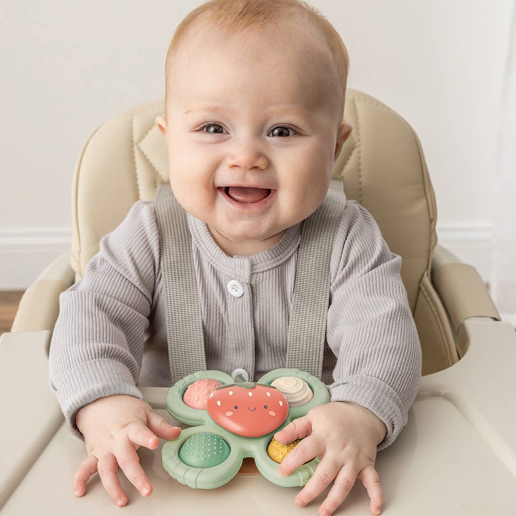 Itzy Ritzy - Itzy Pop & Whirl™ - Bath + Travel Toy: Smile