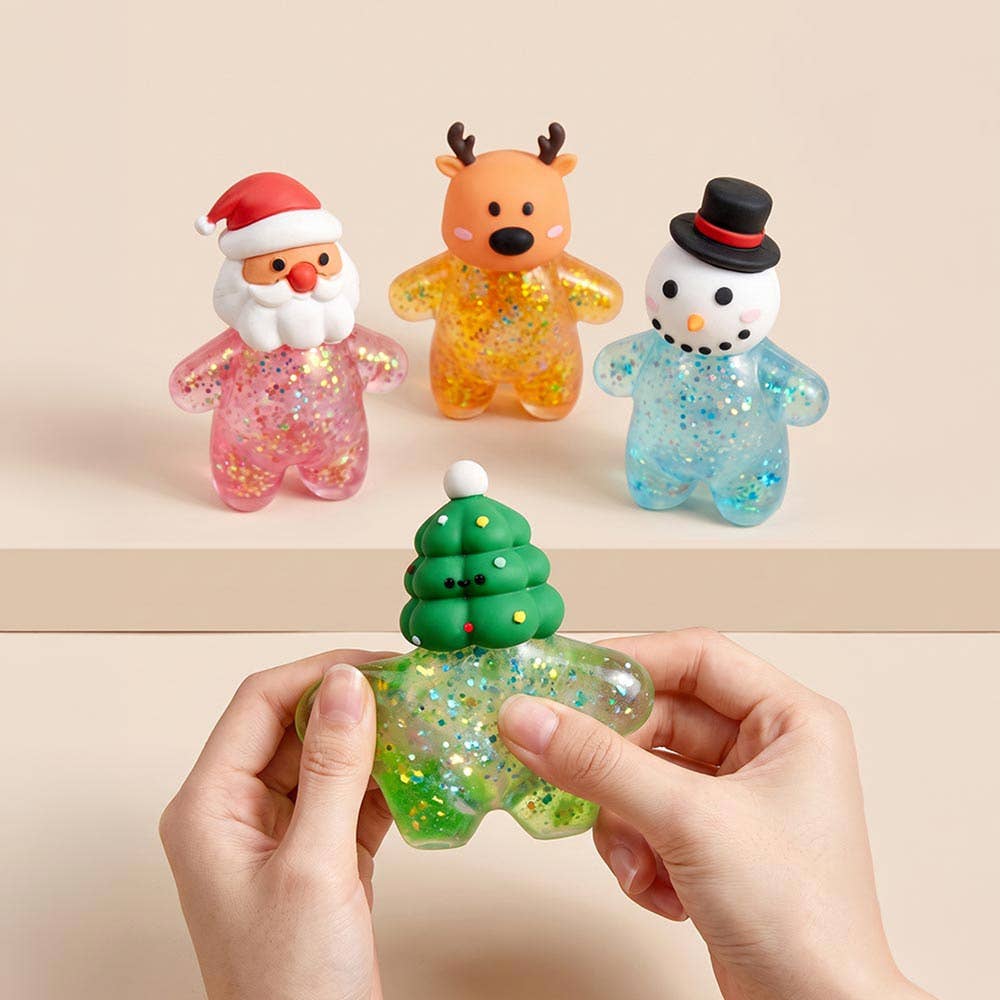 Glitter Christmas Squeeze Squishy Stress Relief Toy