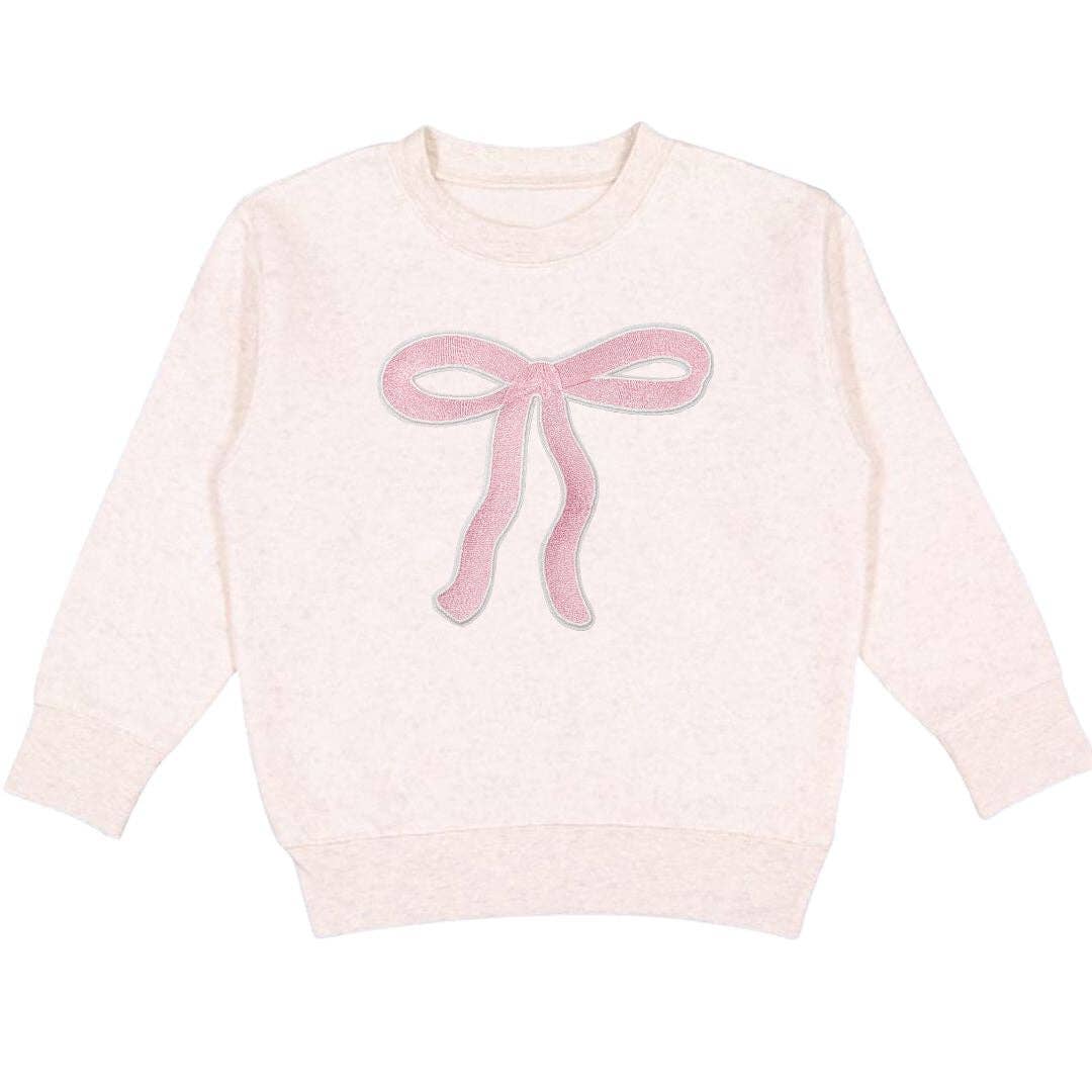 Sweet Wink - Coquette Bow Patch Sweatshirt - Kids Coquette Bow Sweatshirt