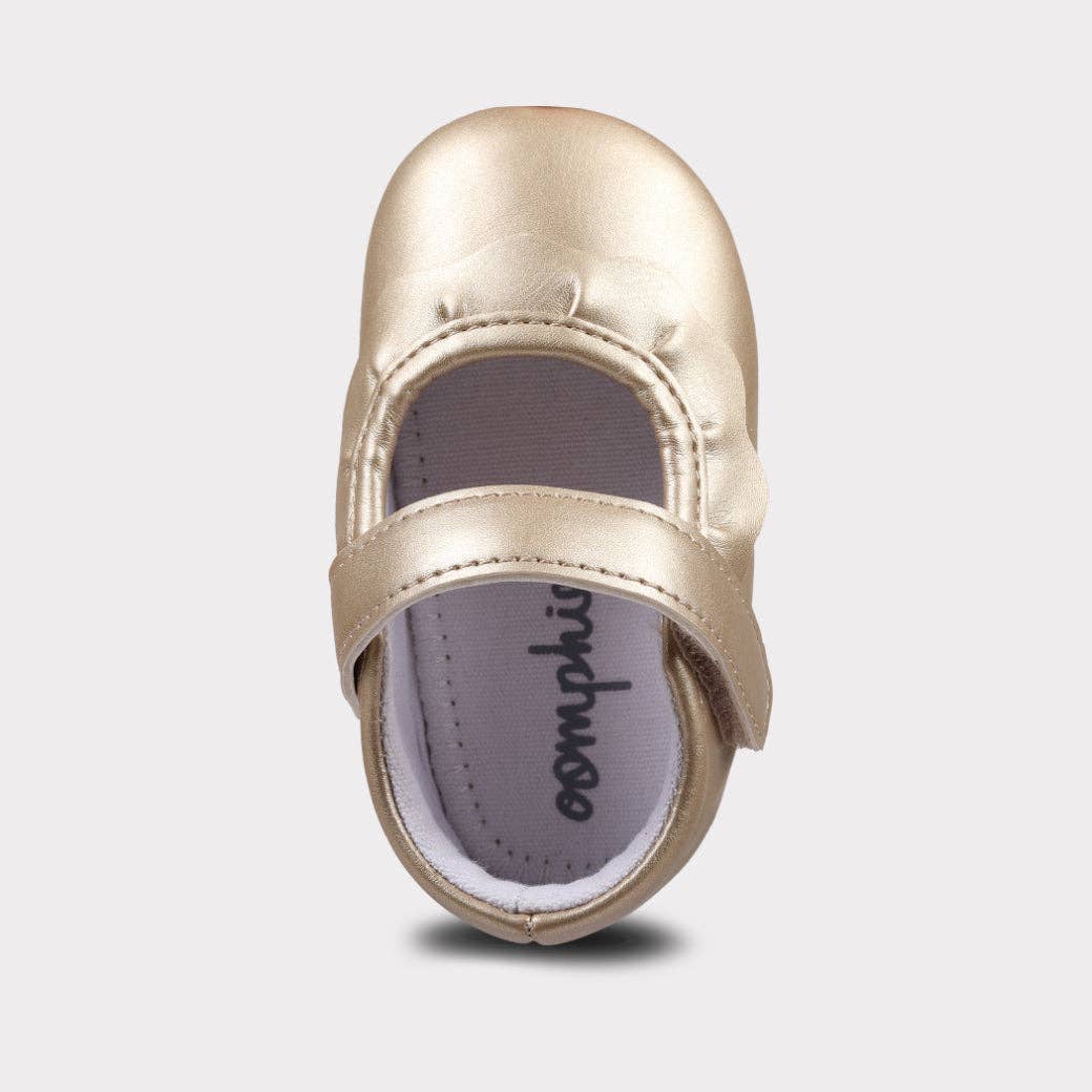 Oomphies - Amina Girls Hook & Loop Crib Shoe