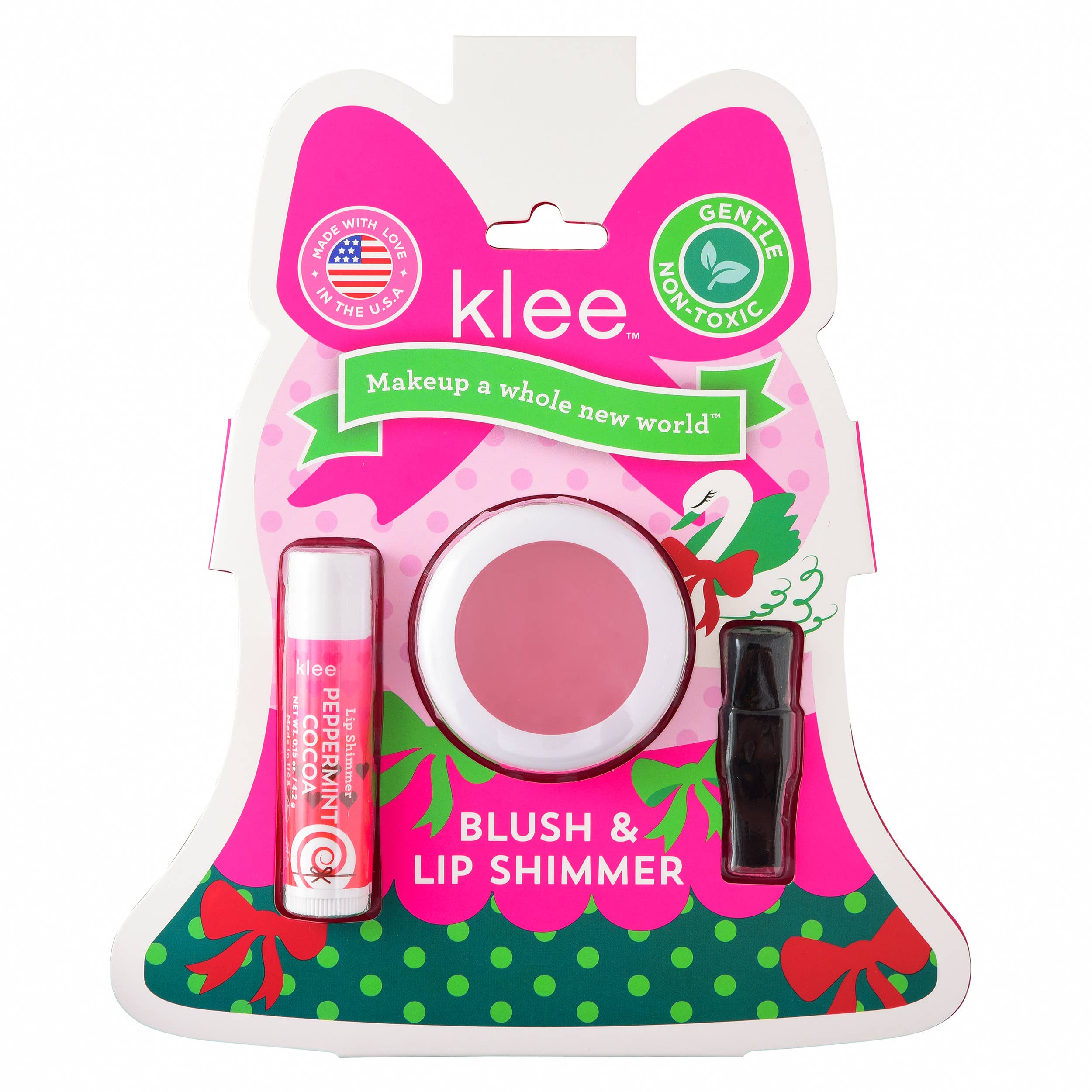 Klee Naturals - Tinsel Dream - Holiday Blush and Lip Shimmer Set