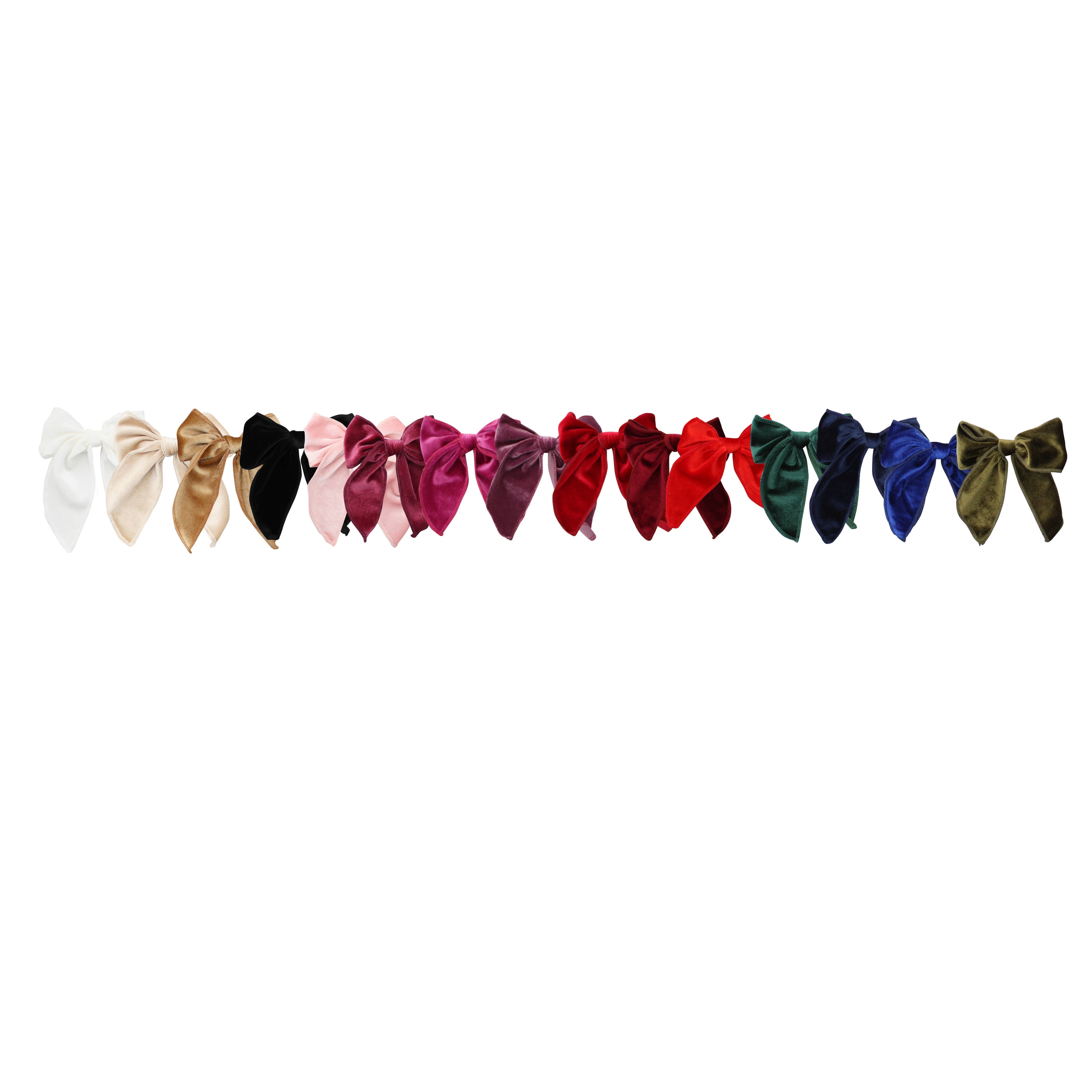 Bows Arts - Drapey Velvet Long Tail Bow