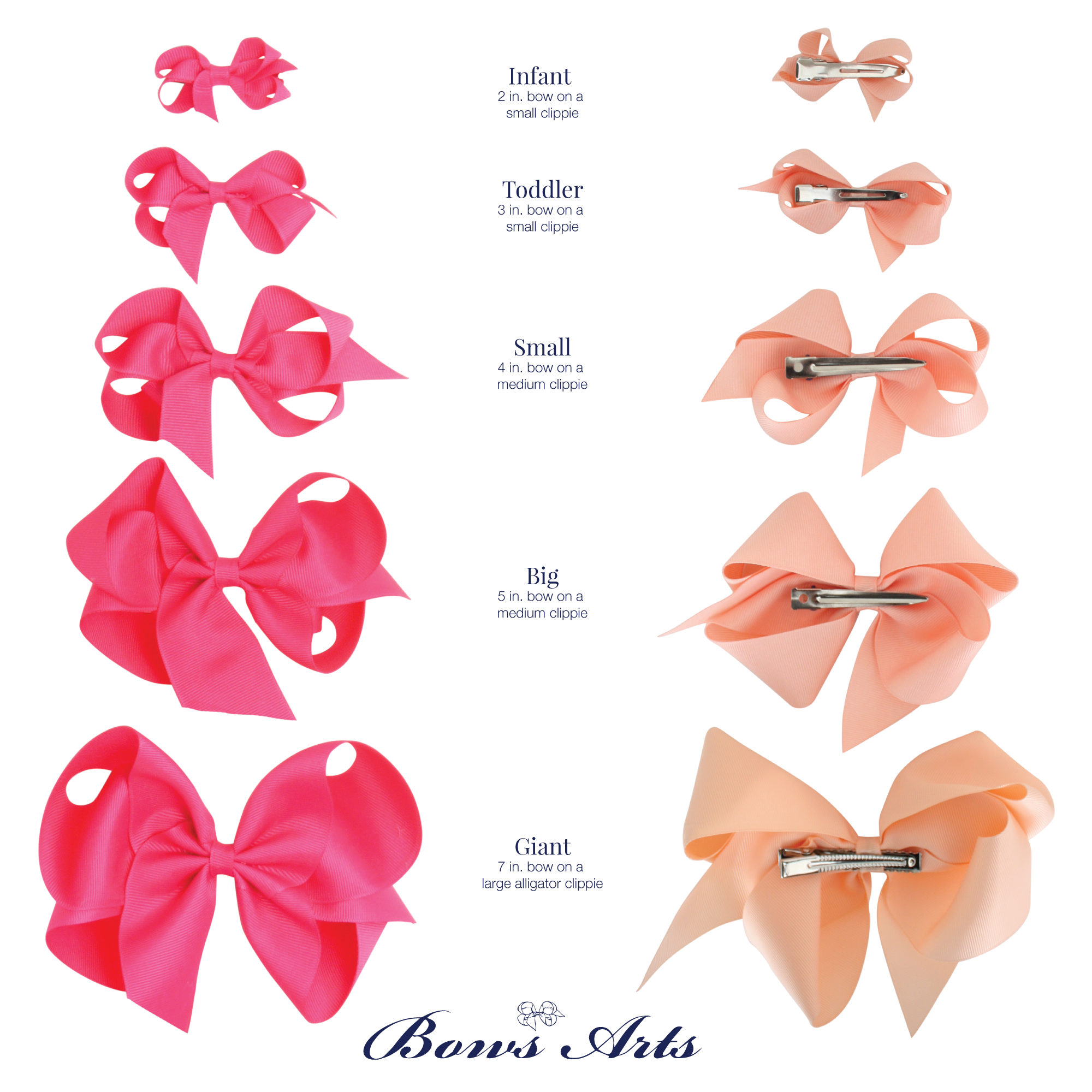 Bows Arts - Holiday Satin Small 4 inch Bow