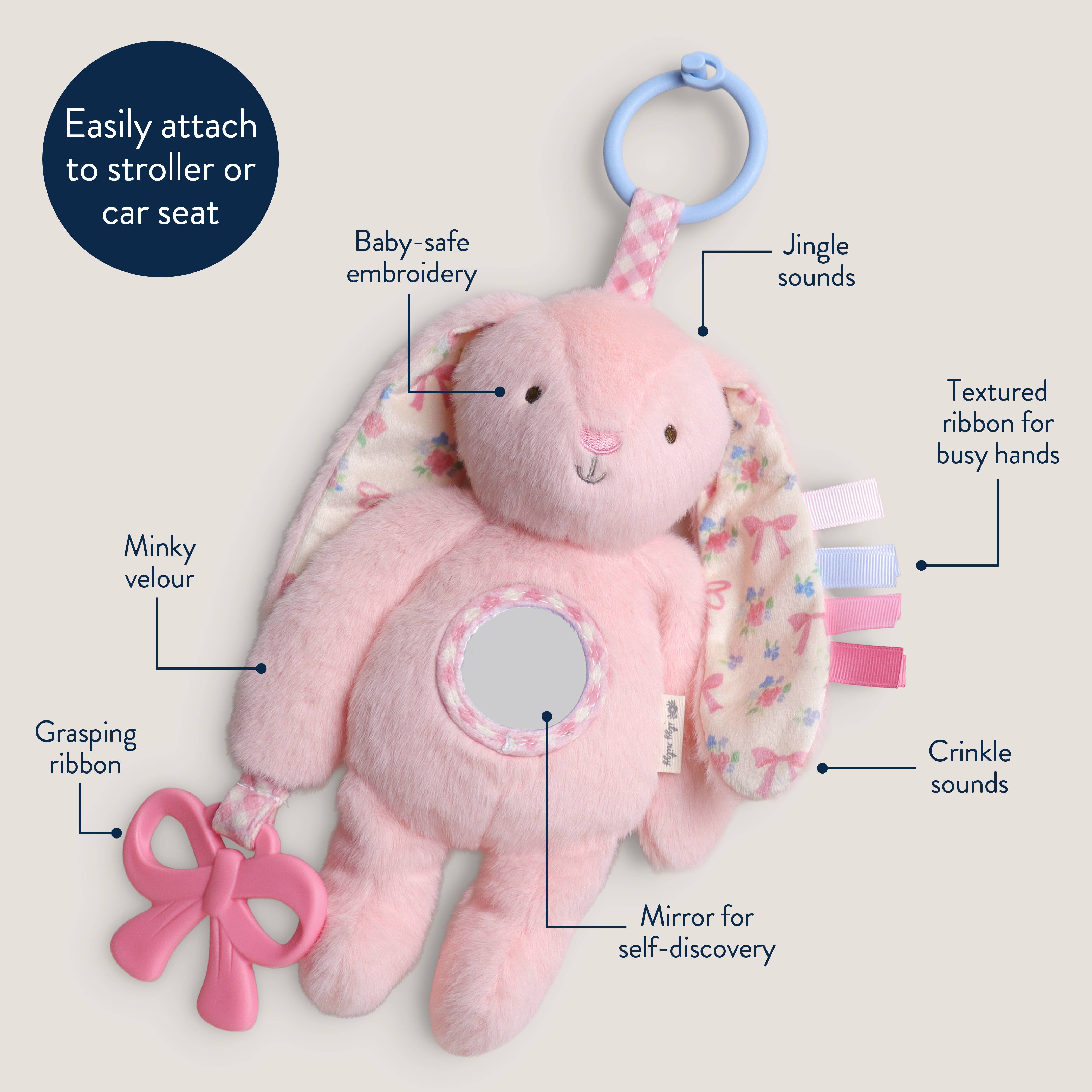 Itzy Ritzy - Pink Bunny Bitzy Traveler™