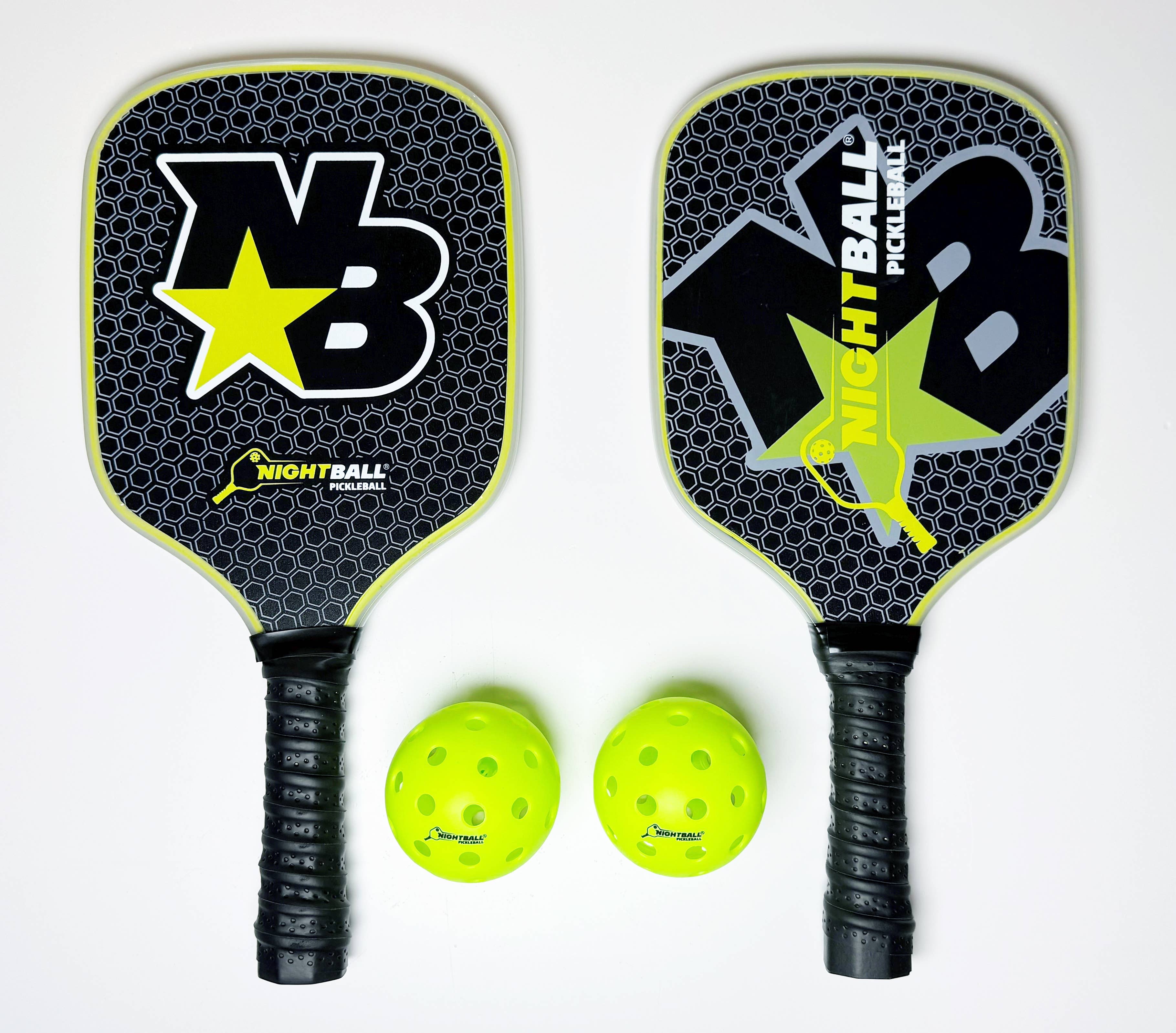 Tangle, Inc. - NightBall® Light-Up LED Pickleball Set