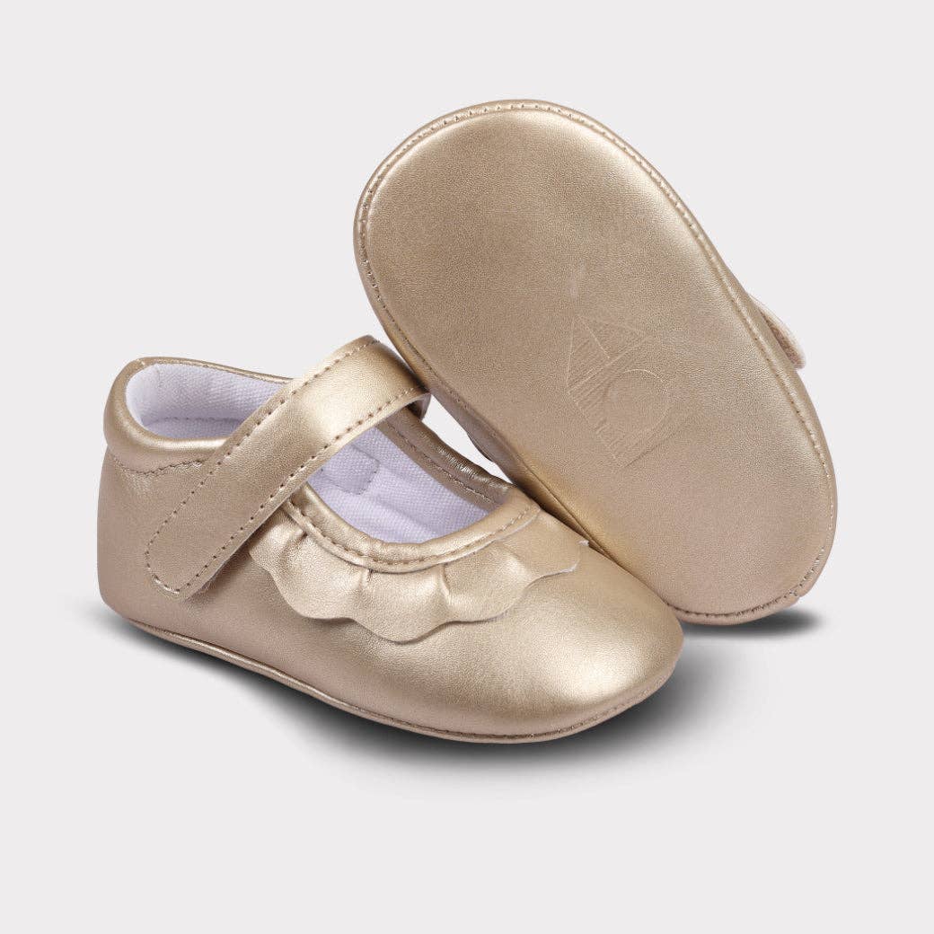 Oomphies - Amina Girls Hook & Loop Crib Shoe