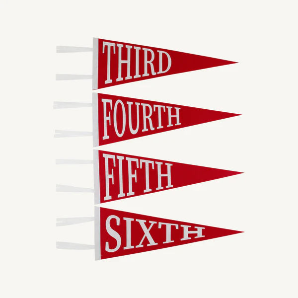 The Beaufort Bonnet Company - Back to School Pennant - Richmond Red