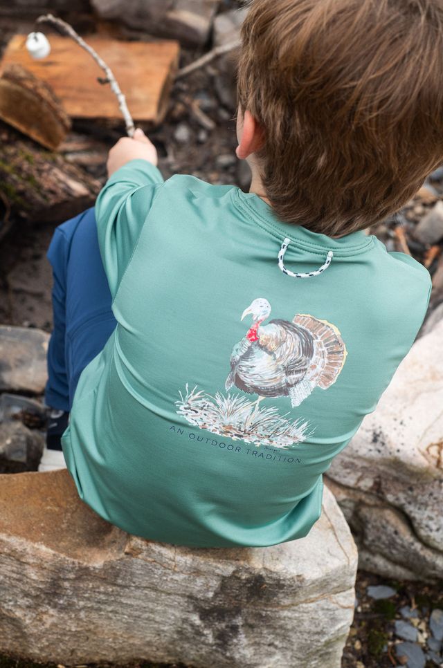 Prodoh - Kid's Pro Performance Long Sleeve T-Shirt - Frosty Spruce