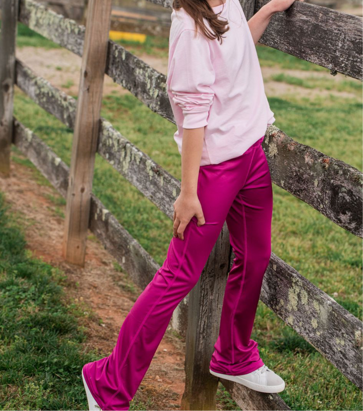 Prodoh - Girls Athletic Flare Leggings - Rose Sorbet *FINAL SALE*