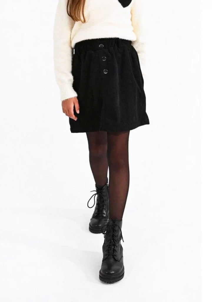 Molly Bracken - Corduroy Mini Skirt - Black *FINAL SALE*