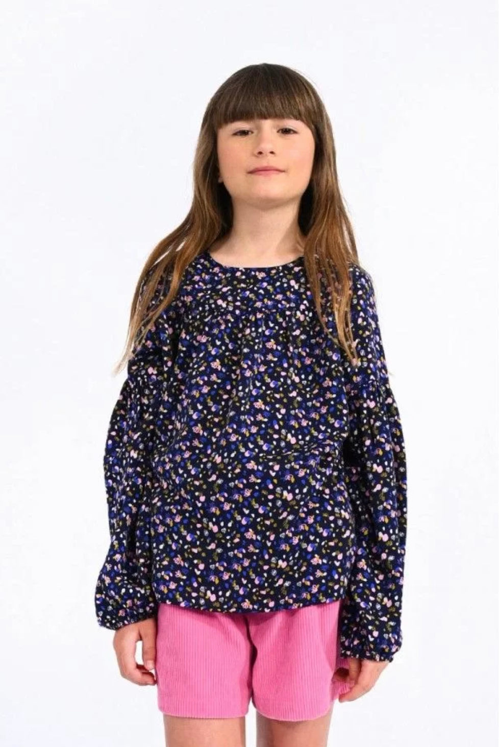 Molly Bracken - Floral Print Blouse - Navy Maya