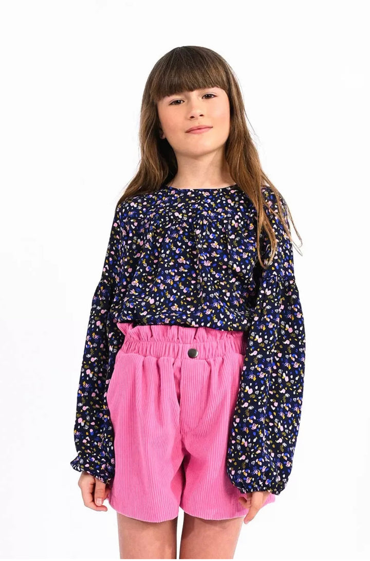 Molly Bracken - Floral Print Blouse - Navy Maya