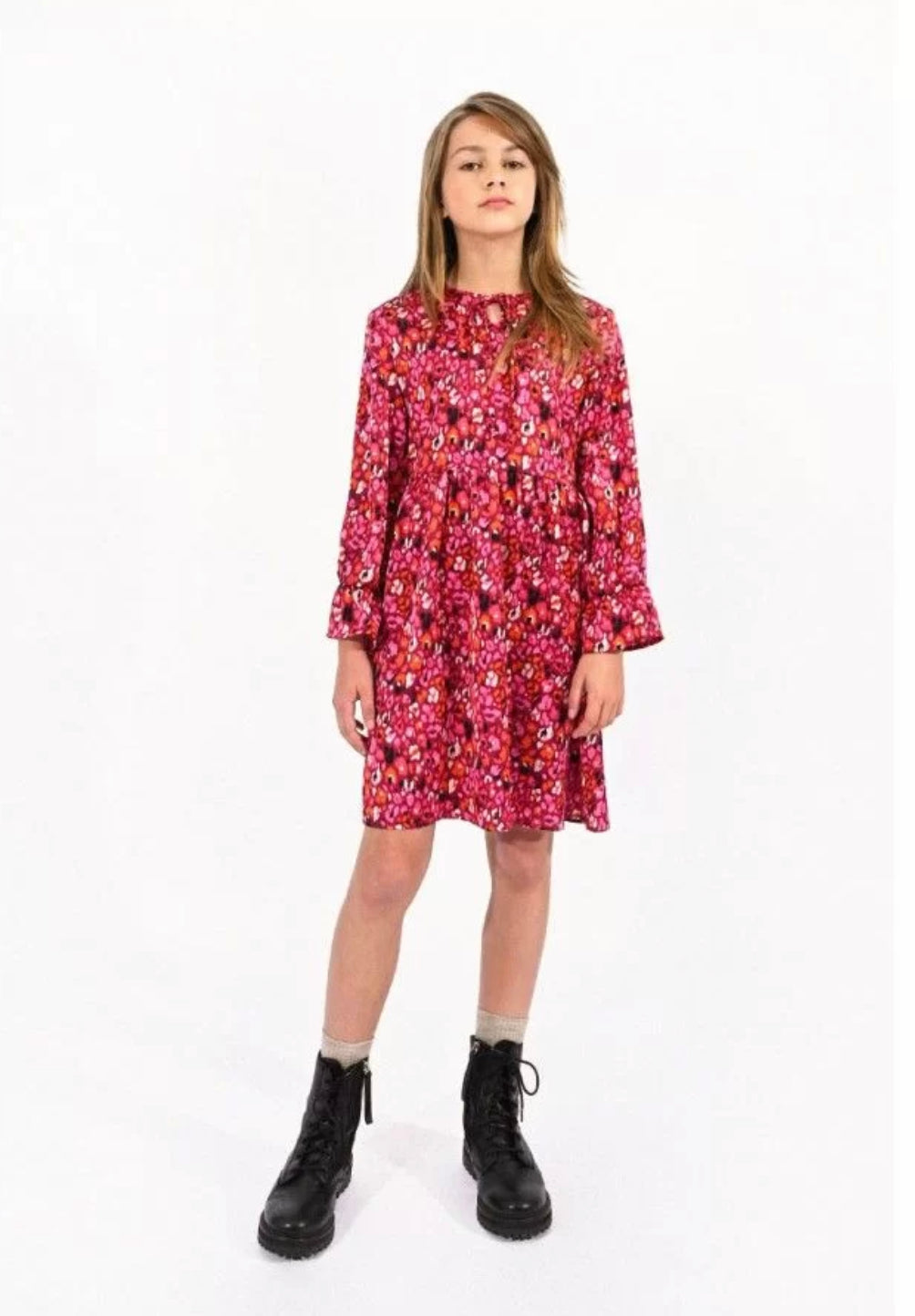 Molly Bracken - Allover Color Print Dress - Pink Agnes