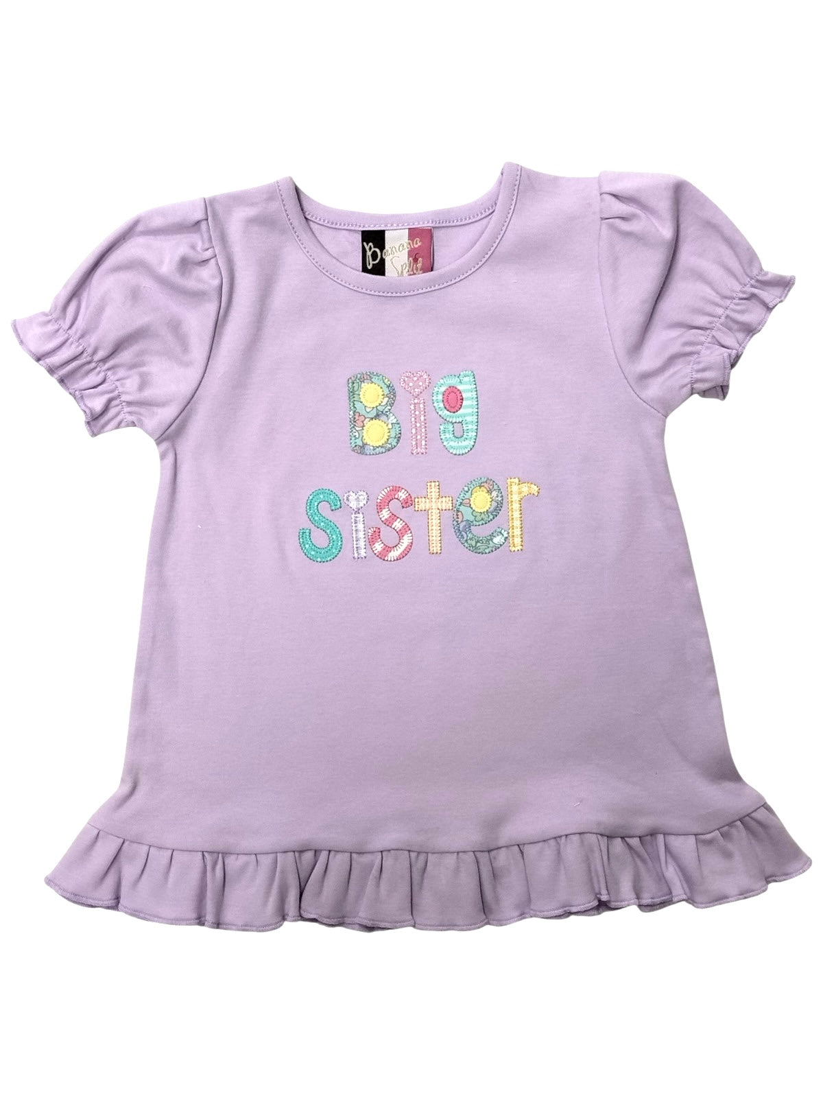 Banana Split - Big Sister Applique T-Shirt