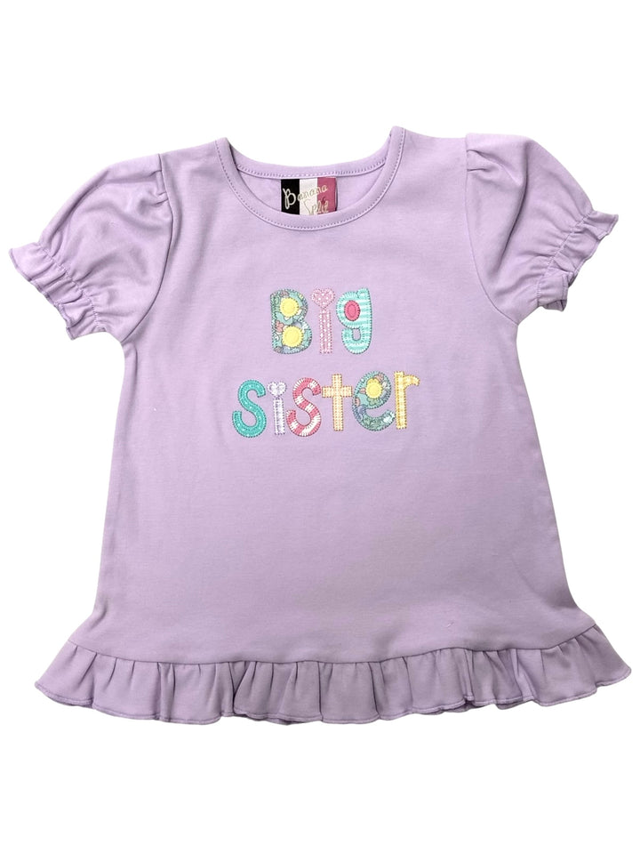 Banana Split - Big Sister Applique T-Shirt