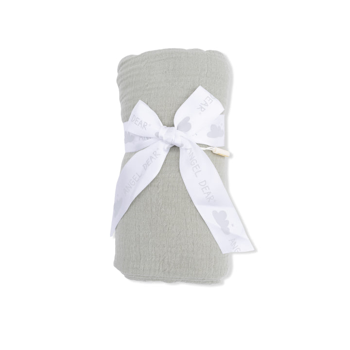 Angel Dear - Swaddle Blanket - Solid Muslin Desert Green