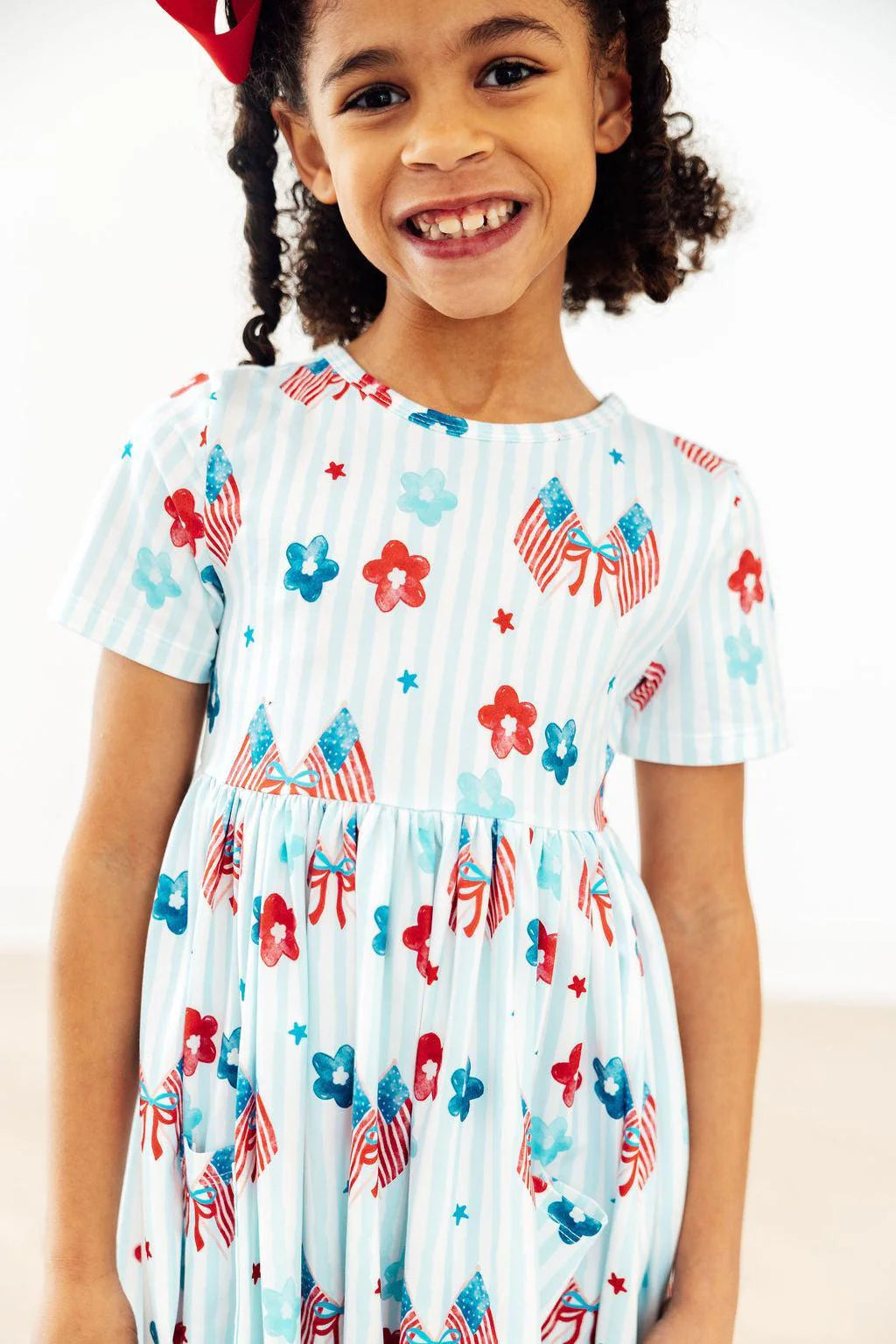 Mila & Rose - Home of the Brave S/S Pocket Twirl Dress