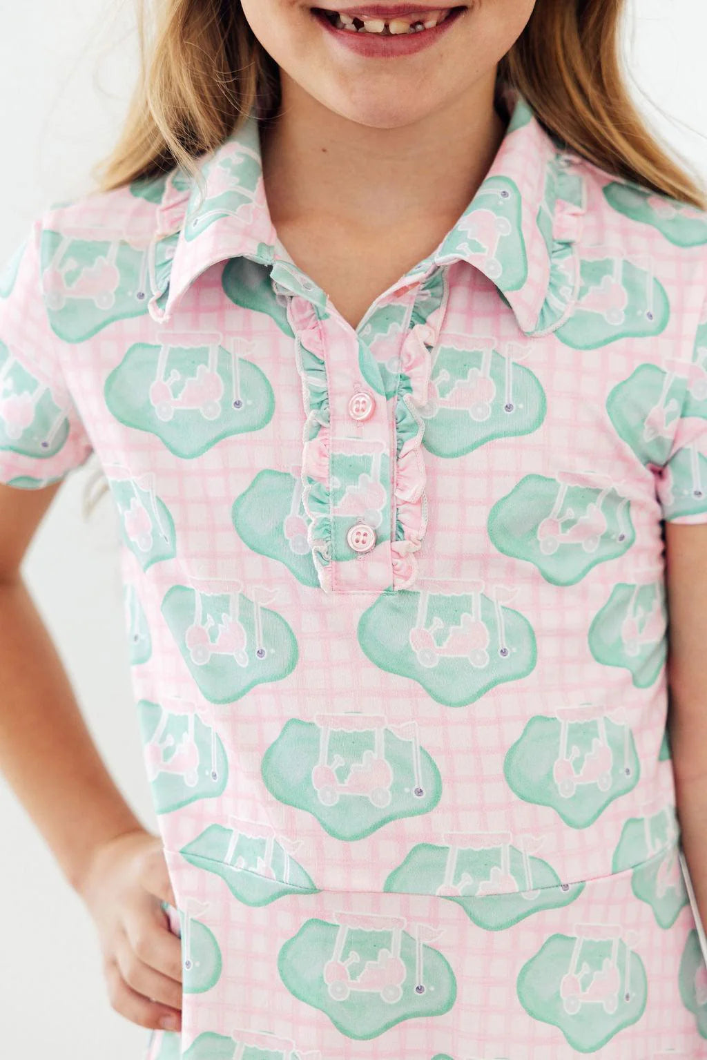 Mila & Rose - She’s on the Green S/S Polo Dress