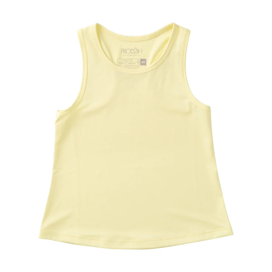 Prodoh - Girls' Active Racerback Tank Top - Yellow Pear