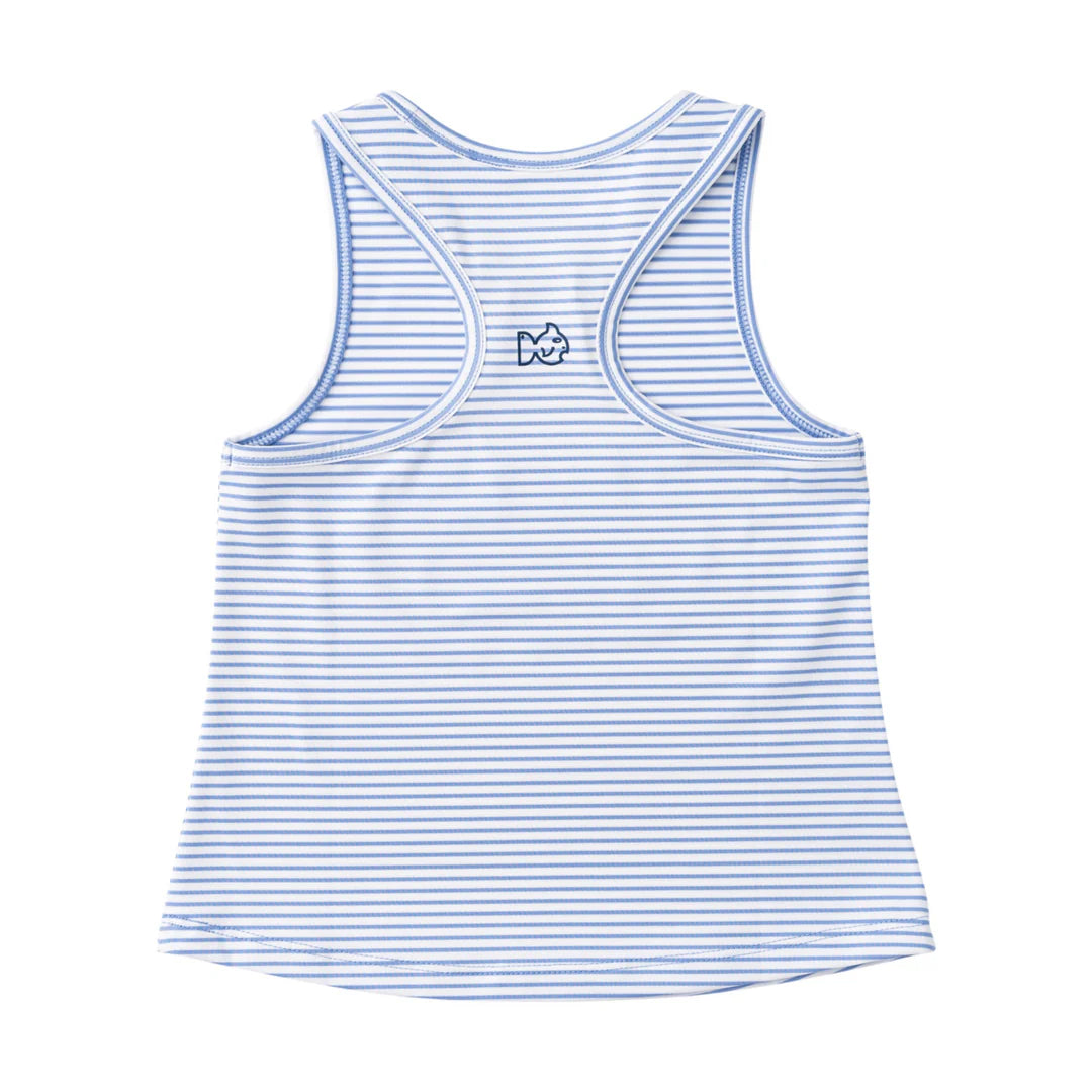 Prodoh - Girls' Active Racerback Tank Top - Persian Jewel Stripe